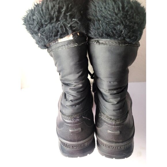 Vintage Sorel Winter Boots Women's Size 9 Black Insulated Waterproof Snow Boots - Picture 5 of 12